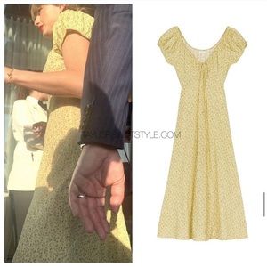 Taylor Swift yellow Sofia Dress ~ Doen (size L)